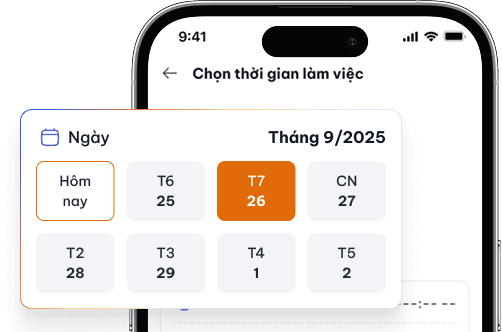 Đặt lịch nhanh chóng