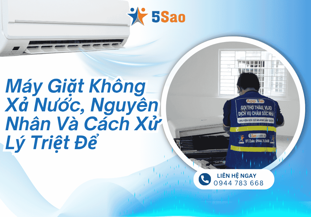 Máy Giặt Không Xả Nước, Nguyên Nhân Và Cách Xử Lý Triệt Để