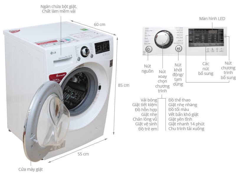 Máy Giặt 9kg Cửa Ngang – Lựa Chọn Chuẩn Cho Gia Đình Việt