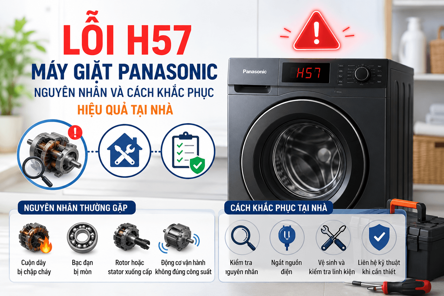 Lỗi H57 Máy Giặt Panasonic: Nguyên Nhân Và Cách Khắc Phục
