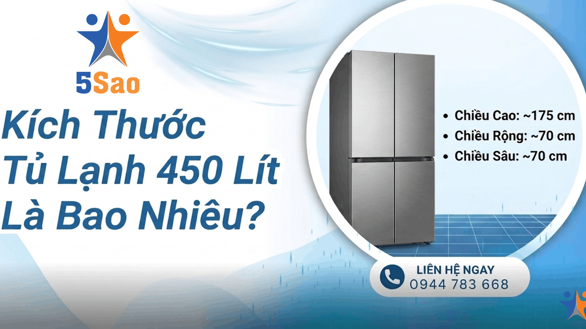 Kích Thước Tủ Lạnh 450 Lít Là Bao Nhiêu? Cách Tính Đơn Giản