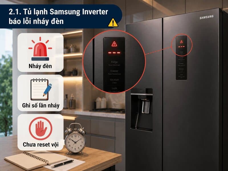 Cách Test Lỗi Tủ Lạnh Samsung Inverter Đơn Giản, Hiệu Quả