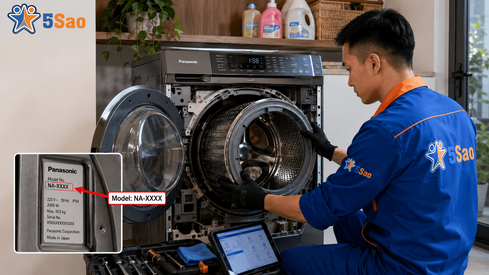 Giải Mã Các ký hiệu trên máy giặt panasonic Tại 5Sao