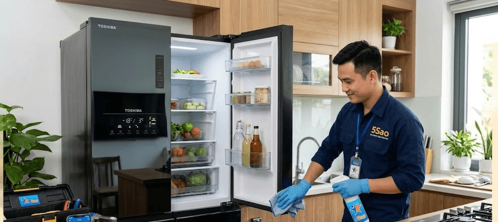 Tủ lạnh Toshiba nháy đèn ECO và QUICK: Nguyên nhân & Xử lý