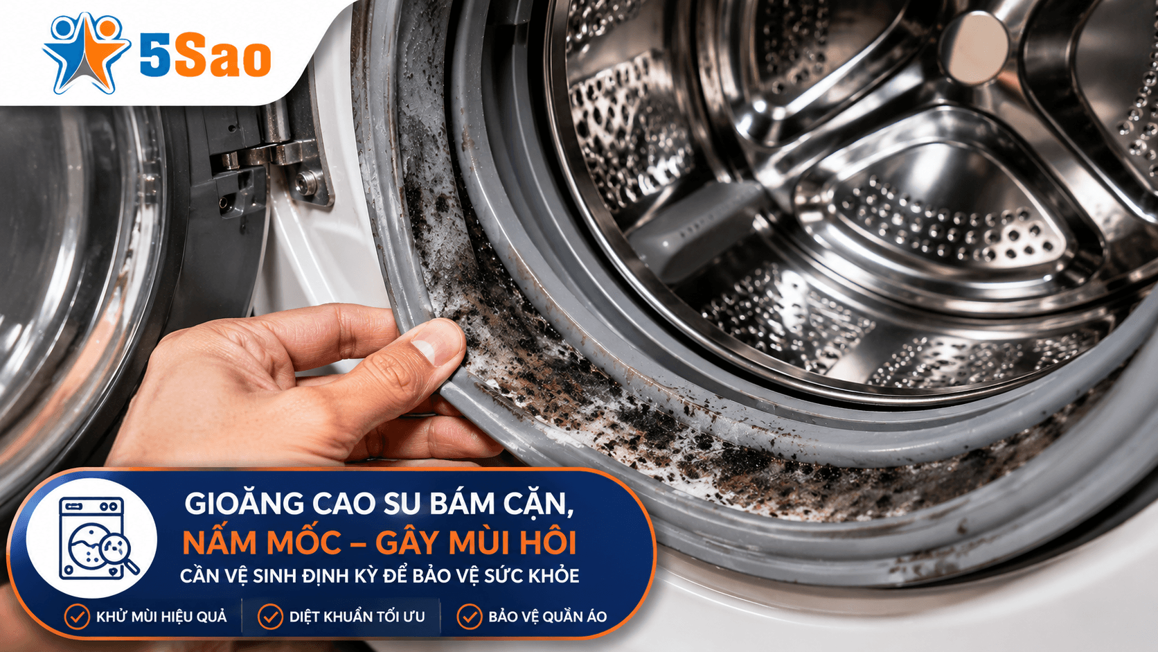 Các Bước Cách Vệ Sinh Máy Giặt Electrolux Cửa Ngang Chuẩn