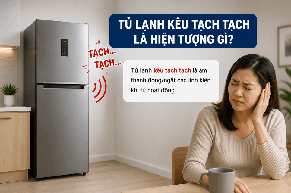 8 Nguyên Nhân Tủ Lạnh Kêu Tạch Tạch Và Cách Khắc Phục 