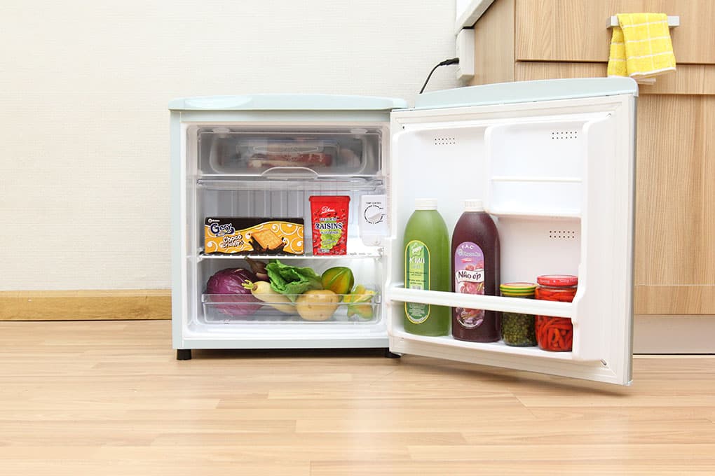 Kích Thước Tủ Lạnh 1 Cánh Thông Dụng: Bảng Tra Chi Tiết Từ Hãng