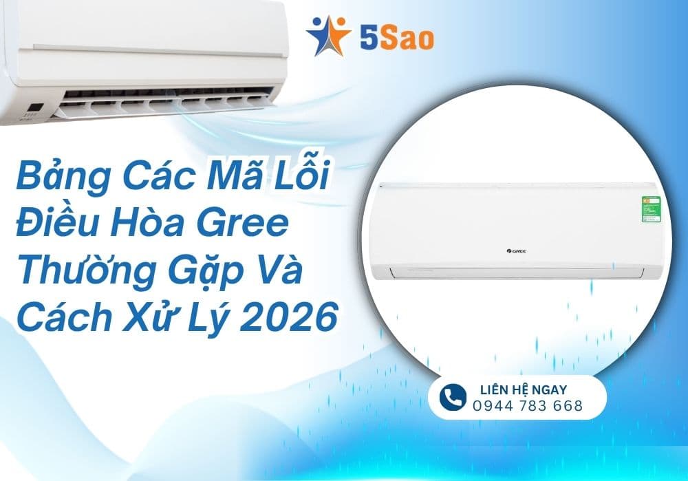 Bảng các mã lỗi điều hòa Gree thường gặp và cách xử lý 2026