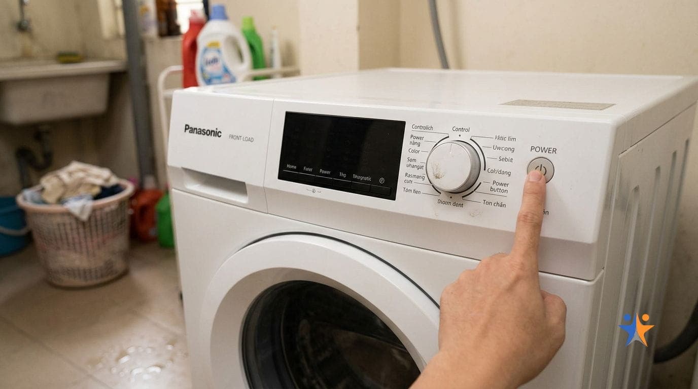 Máy Giặt Panasonic Mất Nguồn: 5 Nguyên Nhân và Cách Sửa 