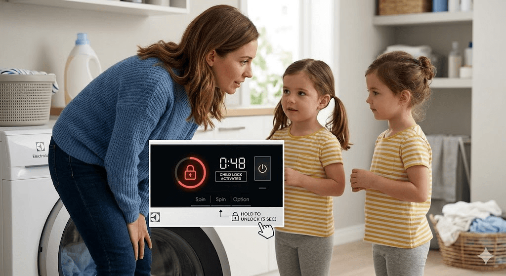Mở Khóa Trẻ Em Máy Giặt Electrolux: Hướng Dẫn Chi Tiết