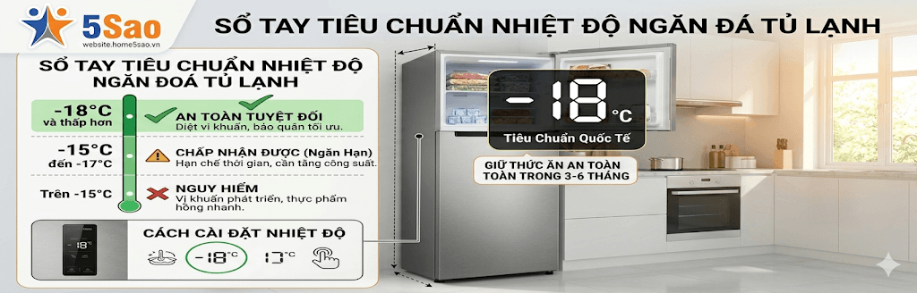 Ngăn Đá Tủ Lạnh Bao Nhiêu Độ? Cách Điều Chỉnh Phù Hợp
