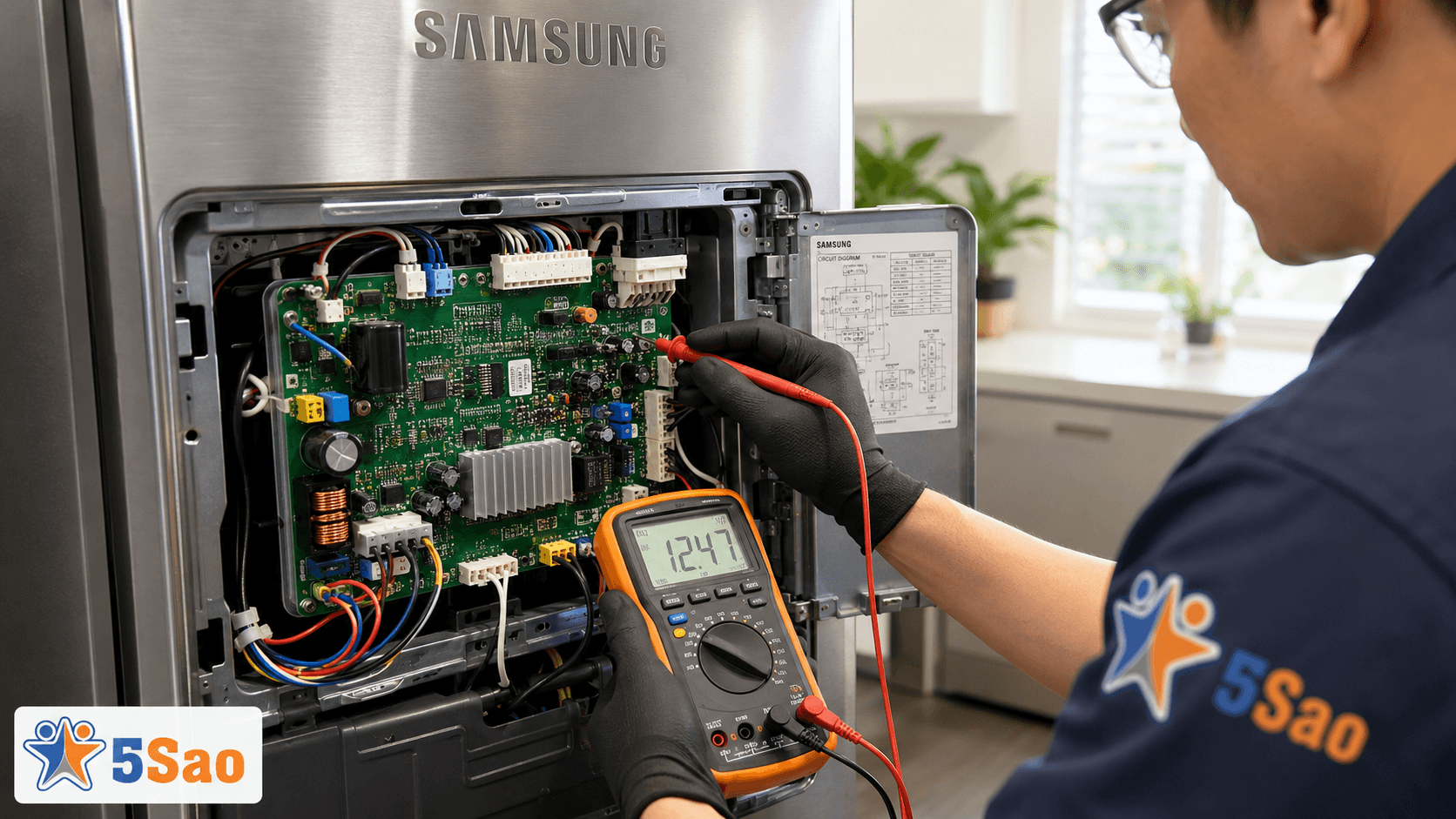 Tủ lạnh Samsung nháy đèn 3 lần: 2 Nguyên nhân & Xử lý 