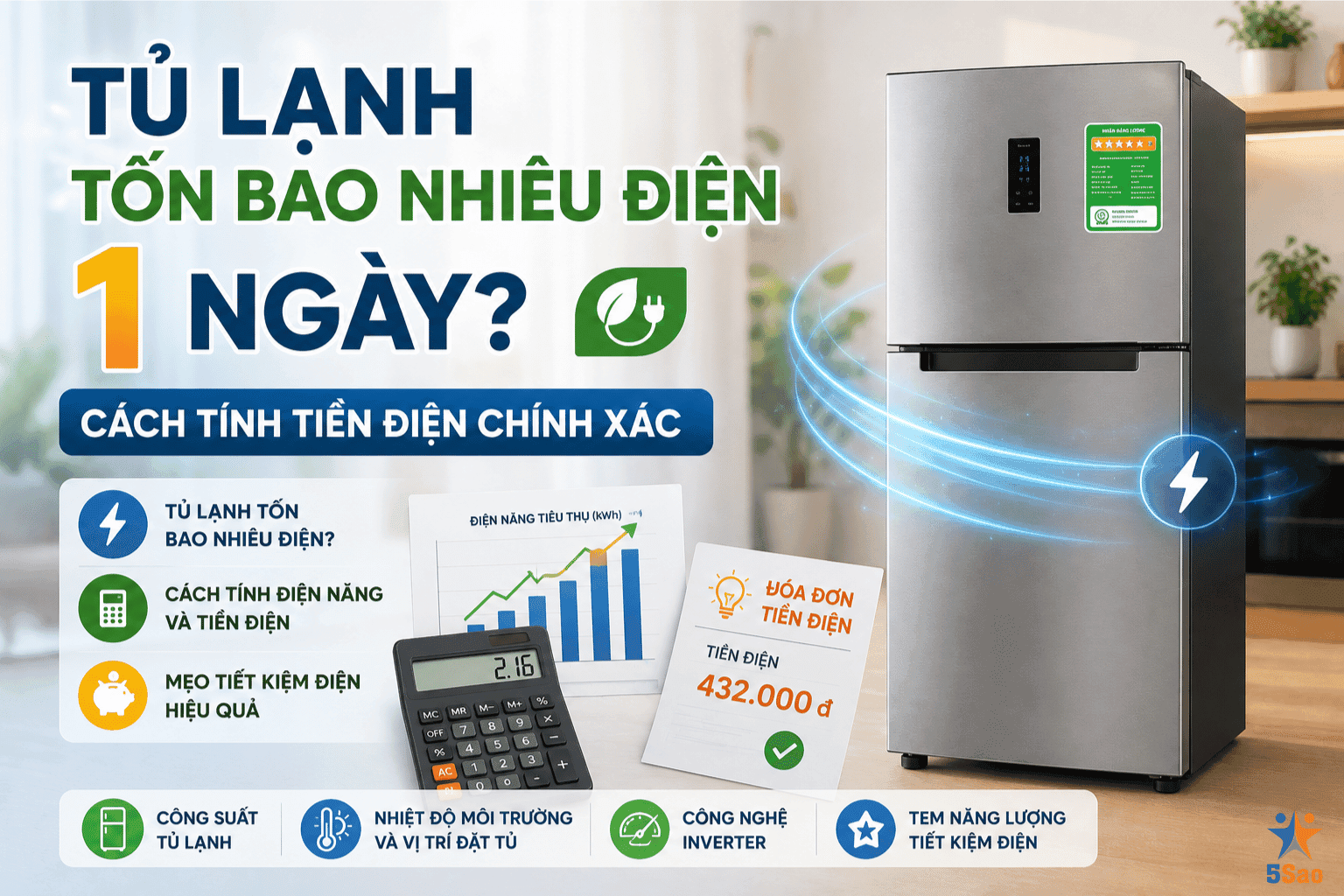 Tủ Lạnh Tốn Bao Nhiêu Điện 1 Ngày? Cách Tính Tiền Điện Chính X
