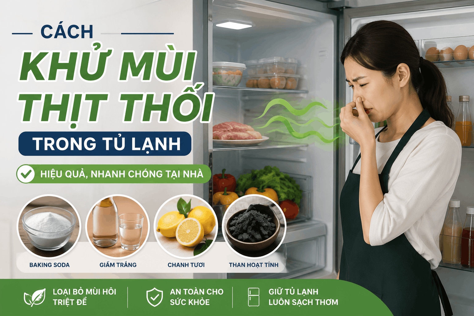 Cách Khử Mùi Thịt Thối Trong Tủ Lạnh Hiệu Quả, Nhanh Chóng Tại Nhà