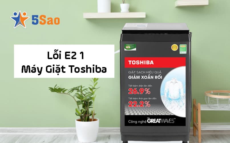 Máy Giặt Toshiba Lỗi E2 1 Là Gì? Nguyên Nhân & Cách Xử Lý An Toàn