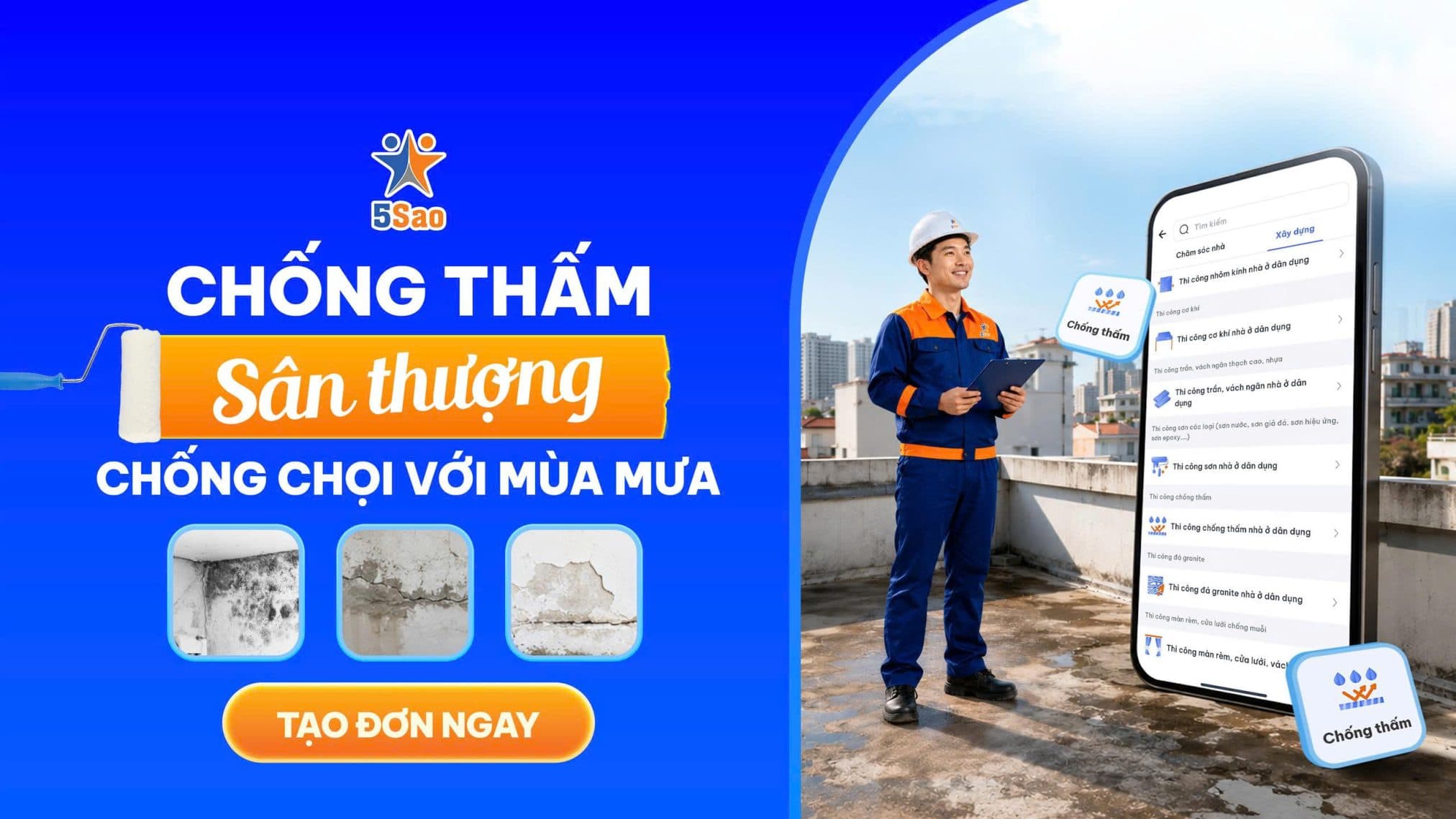 Dịch Vụ Xây Dựng Trên App 5Sao Gồm Những Gì?