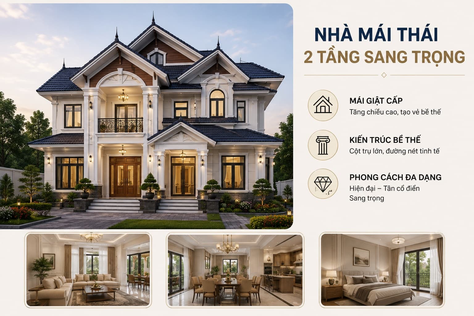 Top Những Mẫu Nhà Mái Thái Đẹp Hiện Đại Xu Hướng 2026