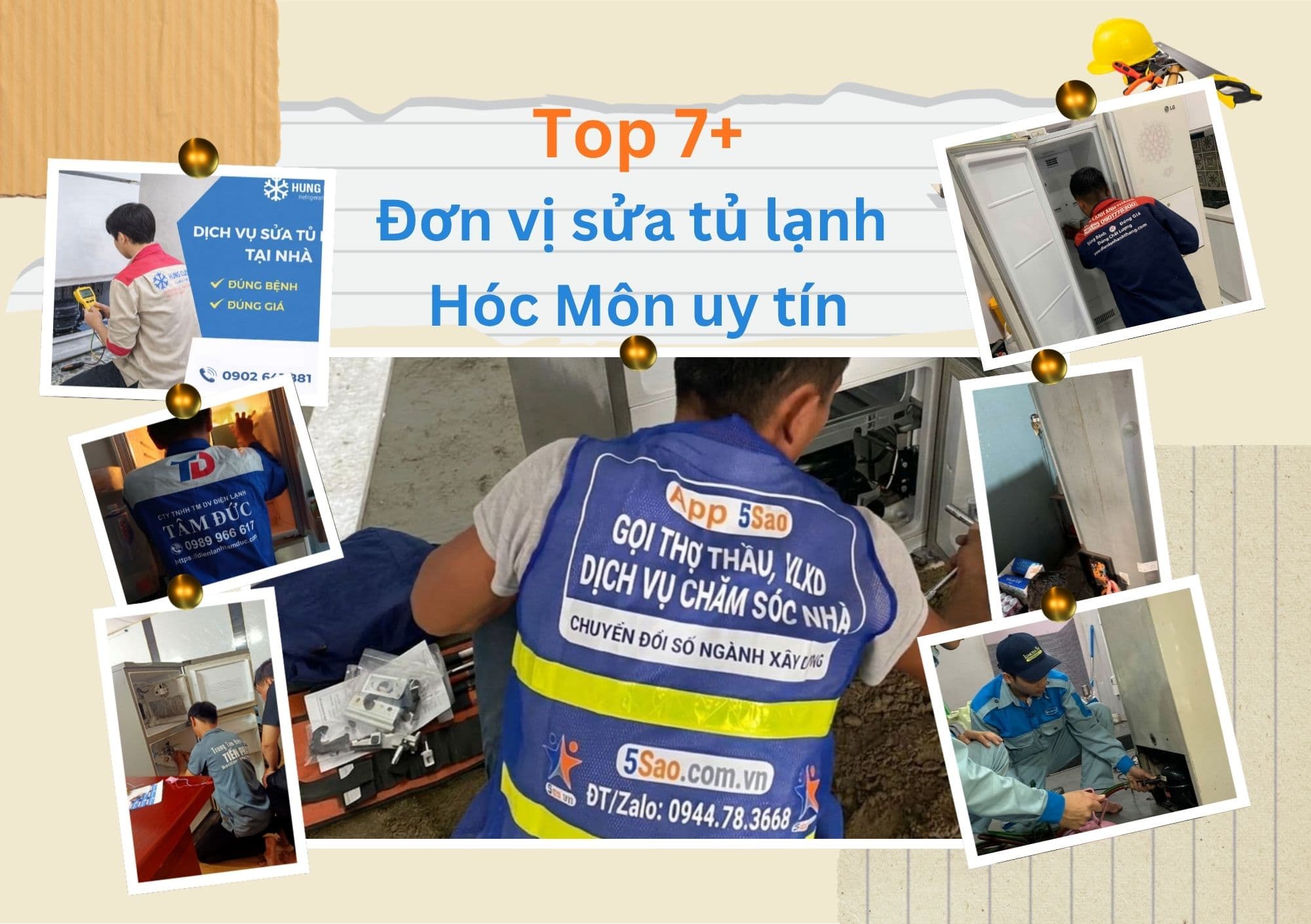 Top 7+ đơn vị sửa tủ lạnh Hóc Môn uy tín, chuyên nghiệp