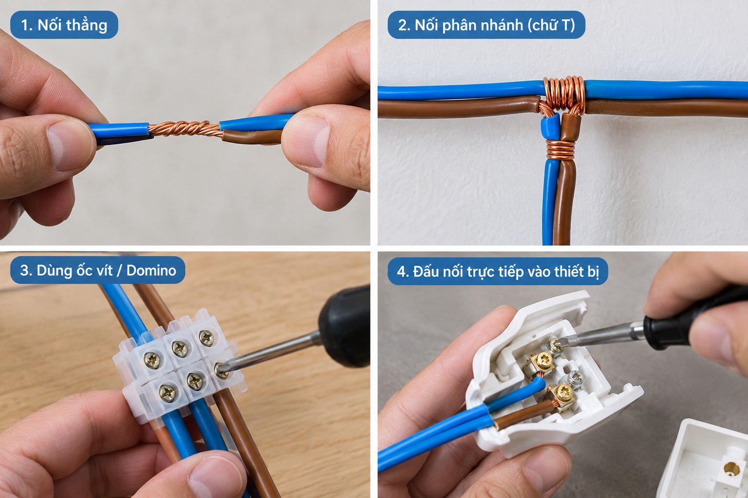Cách Nối Dây Điện 2 Lõi Bị đứt Tại Nhà An Toàn, đơn Giản
