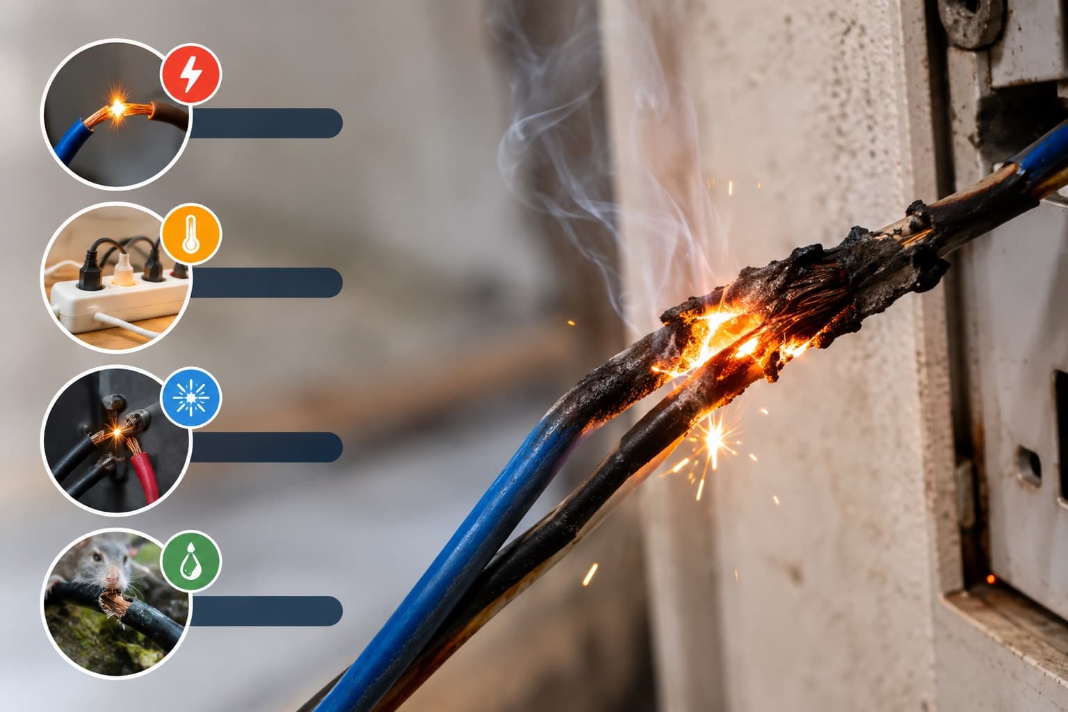 Nguyên Nhân Dây Điện Bị Cháy Nổ Tại Nhà & Cách Khắc Phục