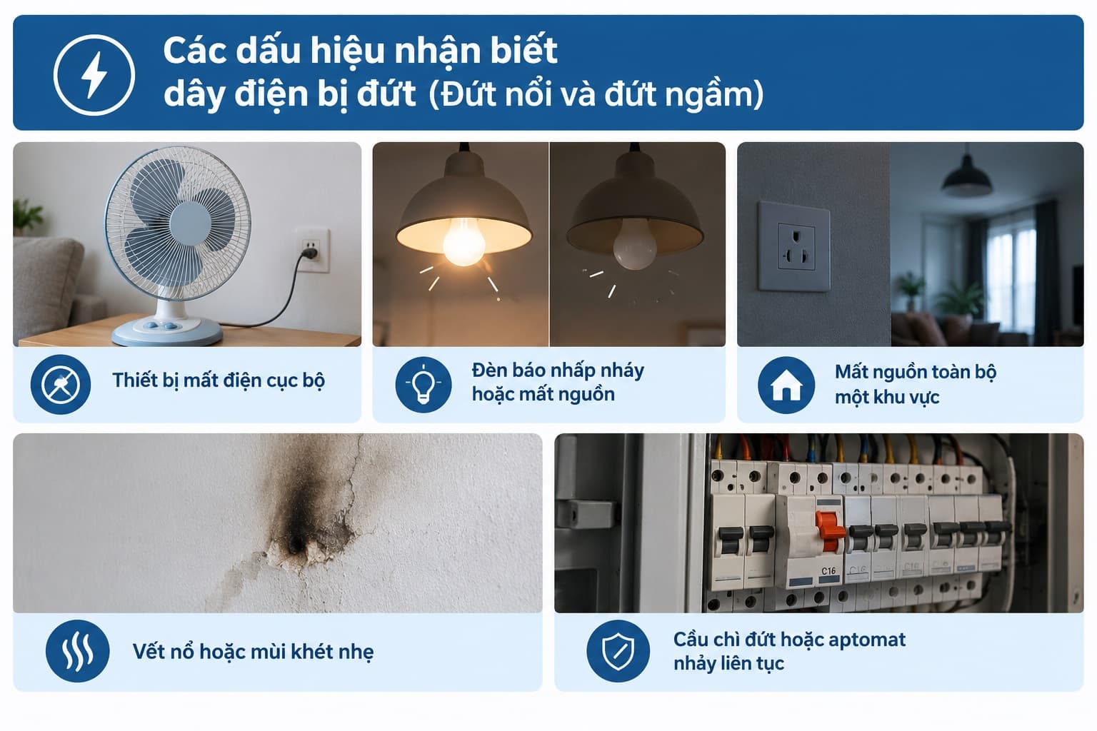 Dây Điện Bị Đứt Phải Làm Sao? 5 Bước Xử Lý An Toàn Từ A – Z