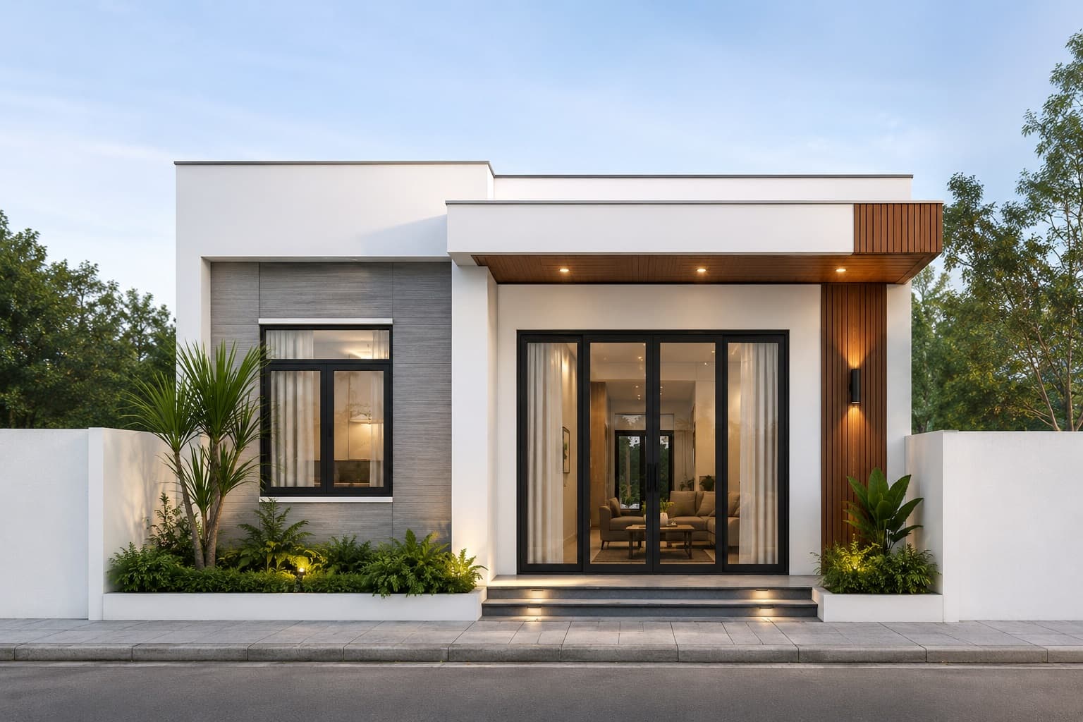 Mẫu Nhà Cấp 4 4×15 2 Phòng Ngủ Đẹp, Tiết Kiệm Chi Phí