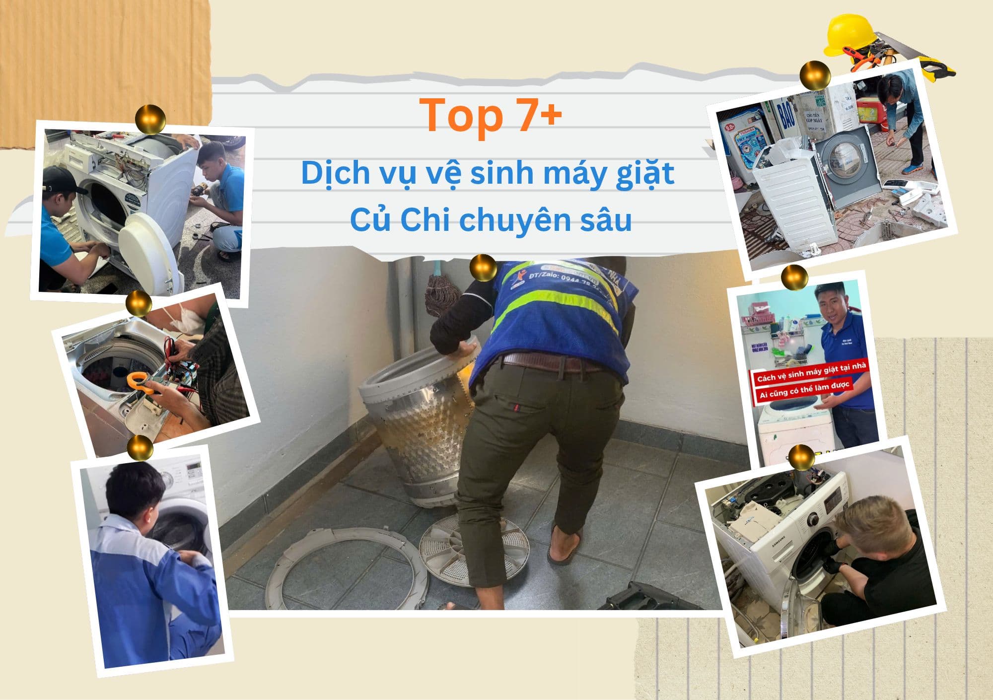 TOP 7+ Dịch Vụ Vệ Sinh Máy Giặt Củ Chi Sạch Sâu, Uy Tín