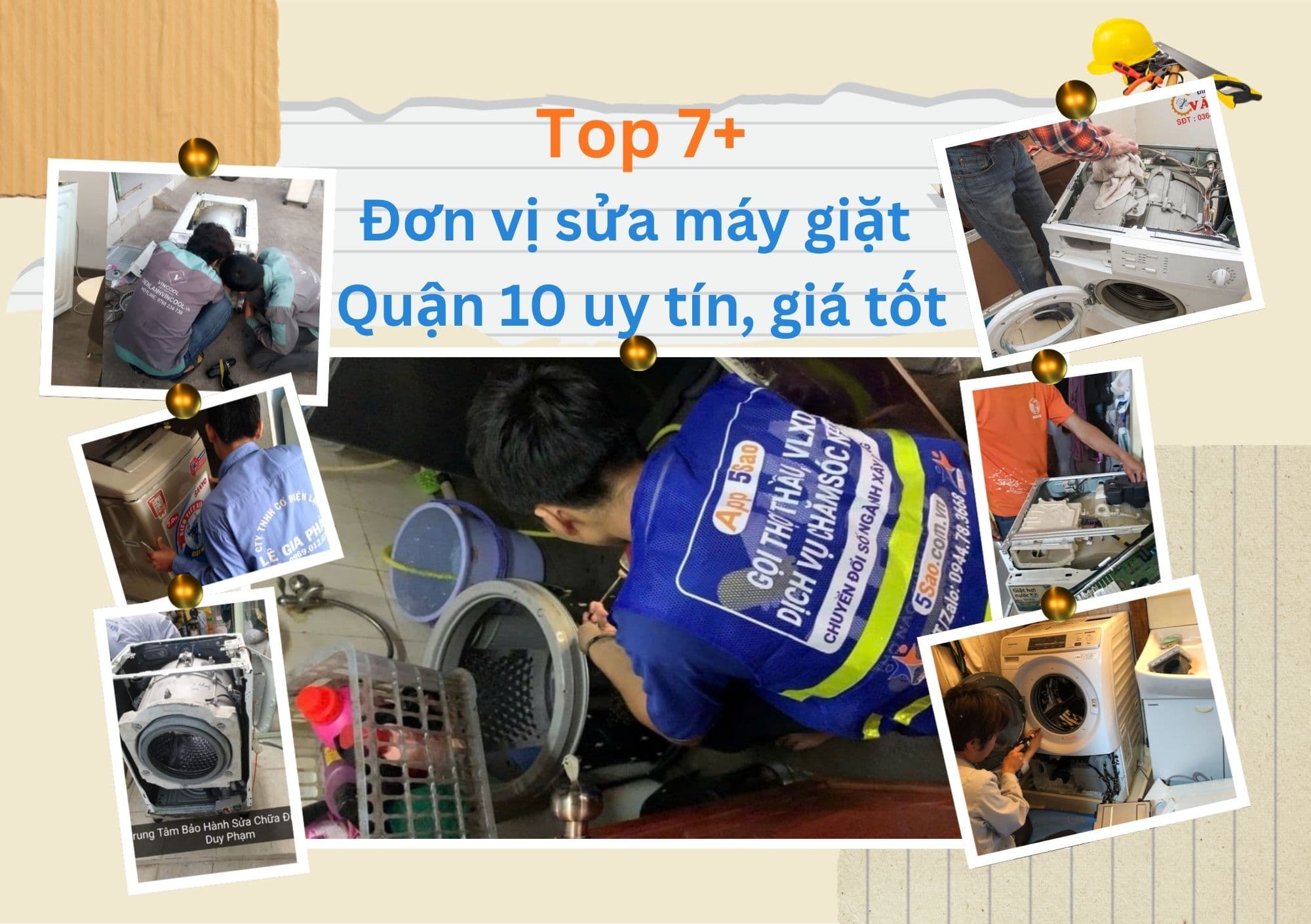 Top 7+ đơn vị sửa máy giặt Quận 10 uy tín, giá tốt