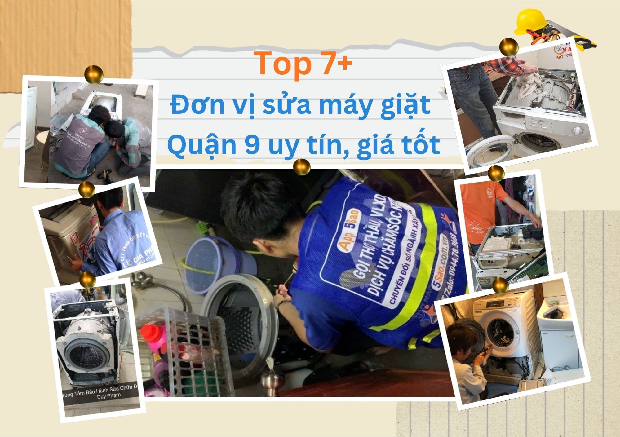 Top 7+ đơn vị sửa máy giặt Quận 9 uy tín, chuyên nghiệp