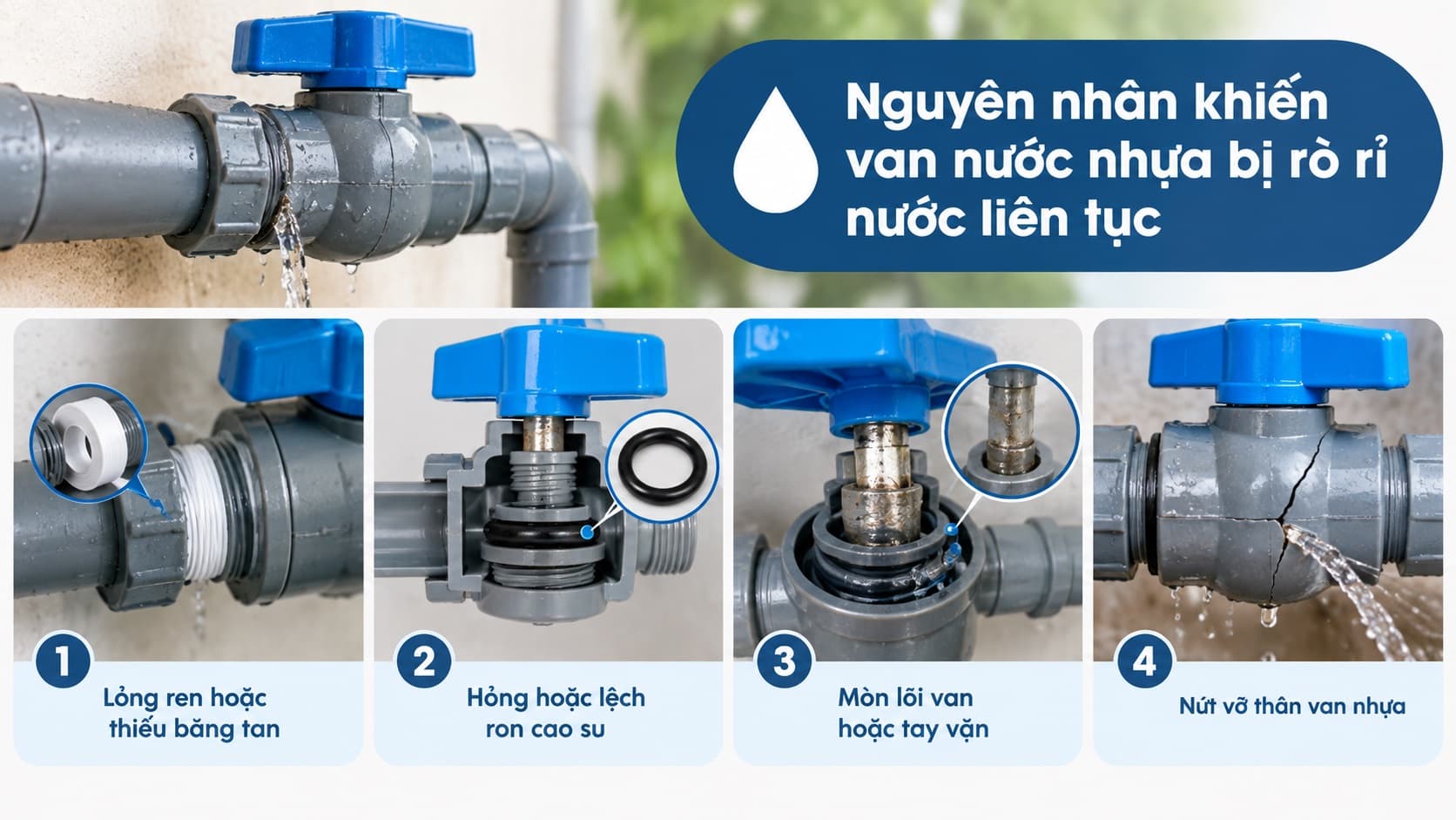Cách Sửa Van Nước Nhựa Bị Rò Rỉ Tại Nhà Cực Dễ, Triệt Để