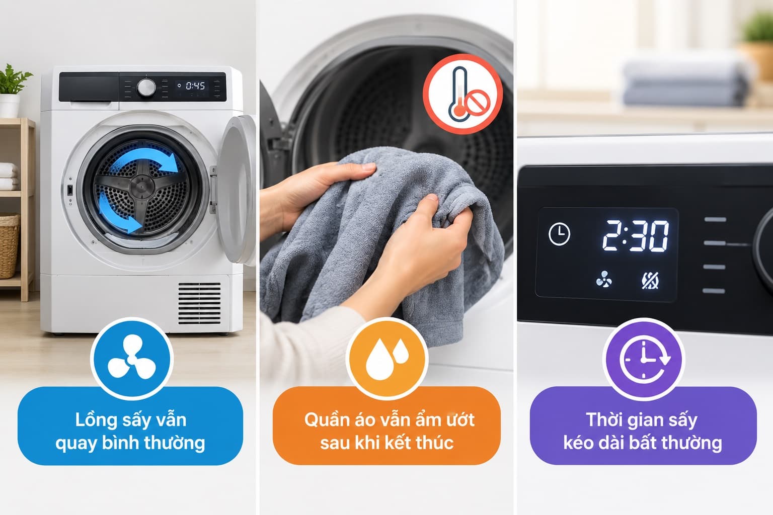 Nguyên Nhân Máy Sấy Electrolux Không Nóng & Cách Sửa Tại Nhà