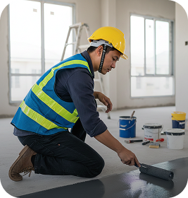 Thi công sơn sàn epoxy