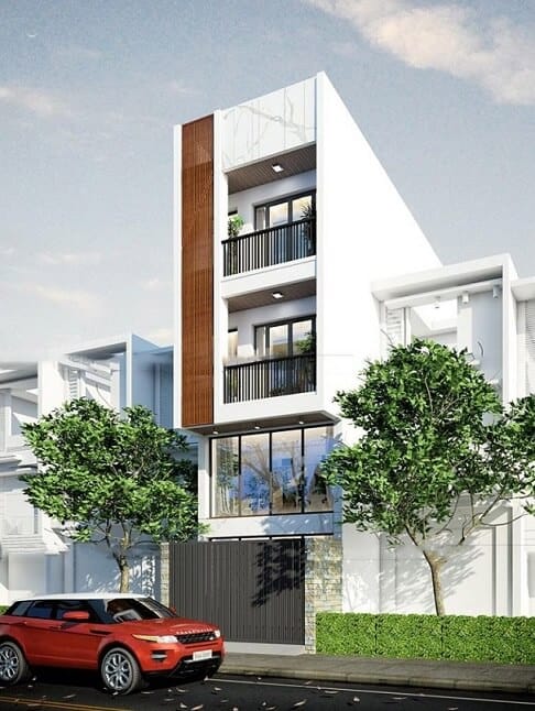 Mặt tiền nhà phố 5m 3 tầng phong cách tối giản – Đẹp tinh tế, tối ưu chi phí