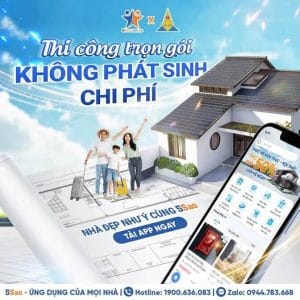 Thi công trọn gói – Xây nhà hiện đại, không lo phát sinh
