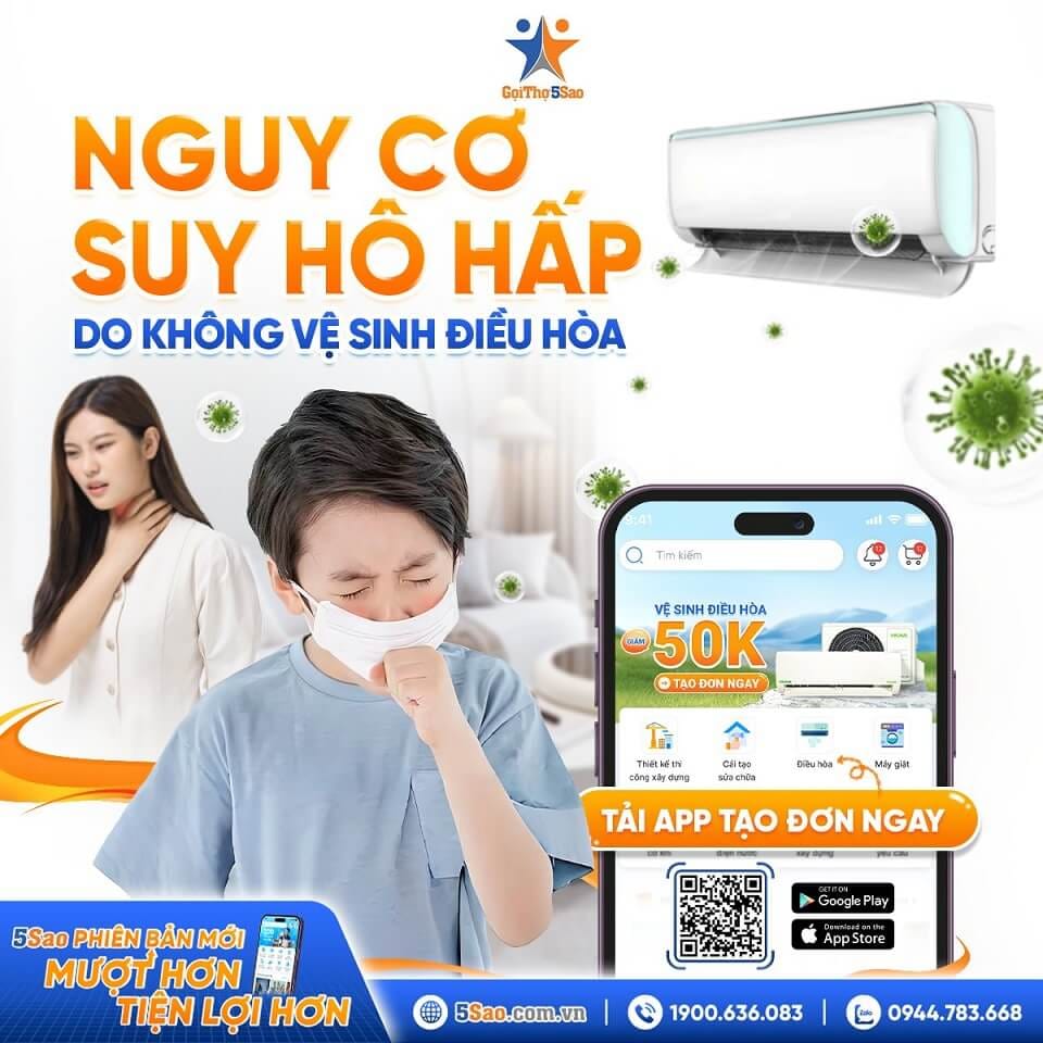 5Sao đảm bảo cách vệ sinh máy lạnh đạt chuẩn và tiết kiệm điện năng