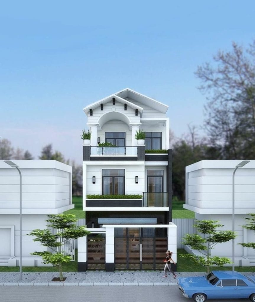 Mẫu nhà 3 tầng đẹp – Thiết kế hài hòa, hiện đại và tiện nghi