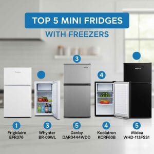 Top 5 Tủ Lạnh Mini Có Ngăn Đá Giá Rẻ – Tiện Lợi Cho Phòng Trọ, Văn Phòng