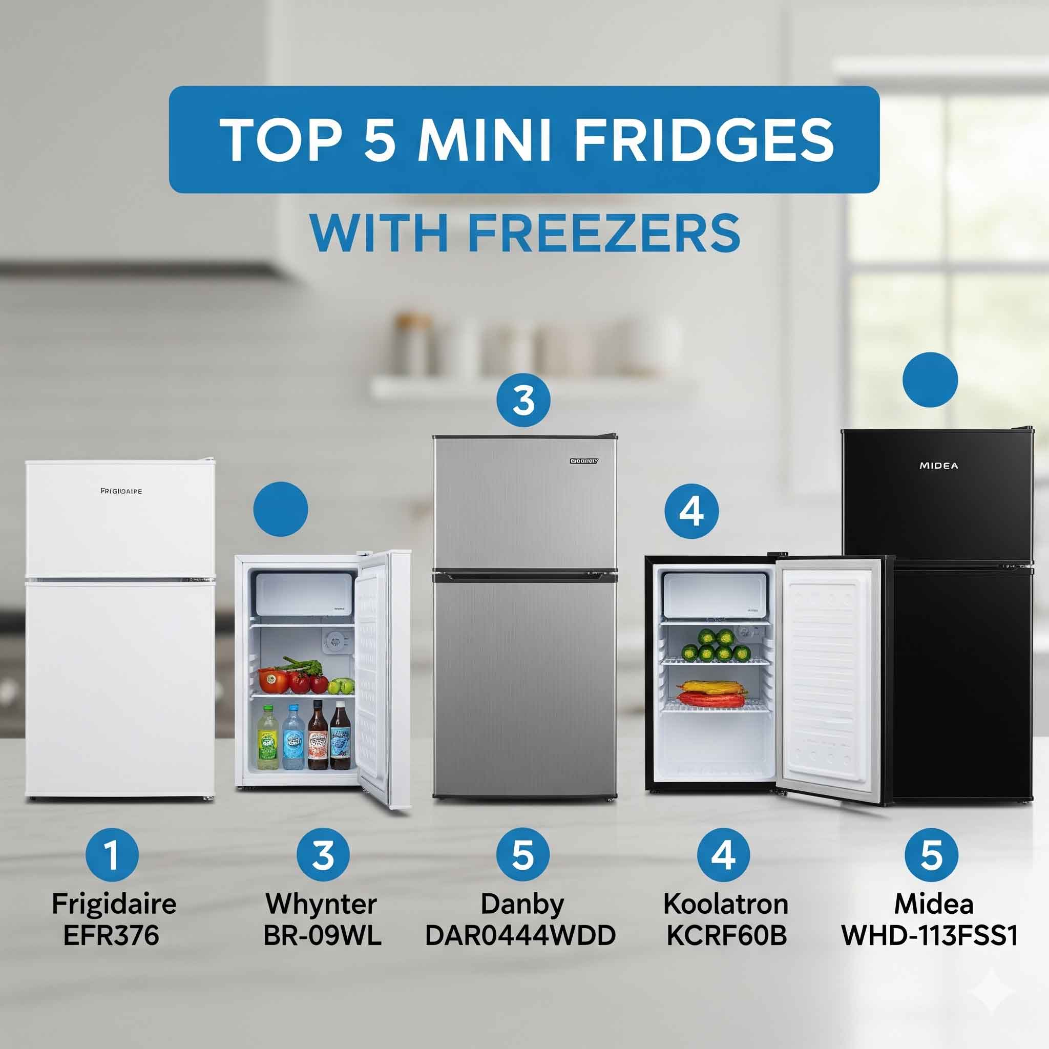 Top 5 Tủ Lạnh Mini Có Ngăn Đá Giá Rẻ – Tiện Lợi Cho Phòng Trọ, Văn Phòng