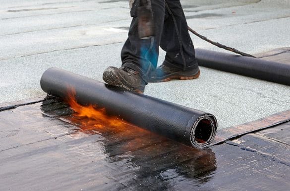 Chống thấm sàn vệ sinh - Màng khò nóng bitum