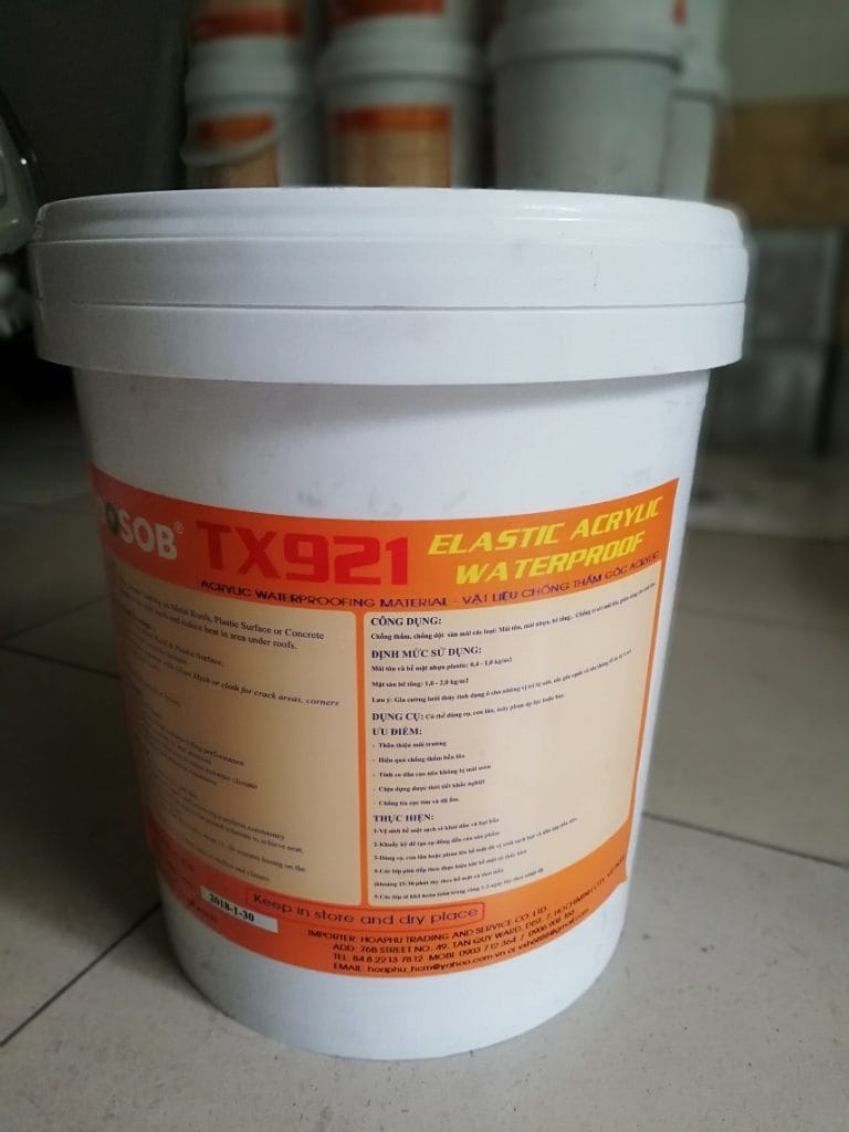 Keo chống thấm TX 911 – Hiệu quả cao, độ bền vượt trội cho công trình