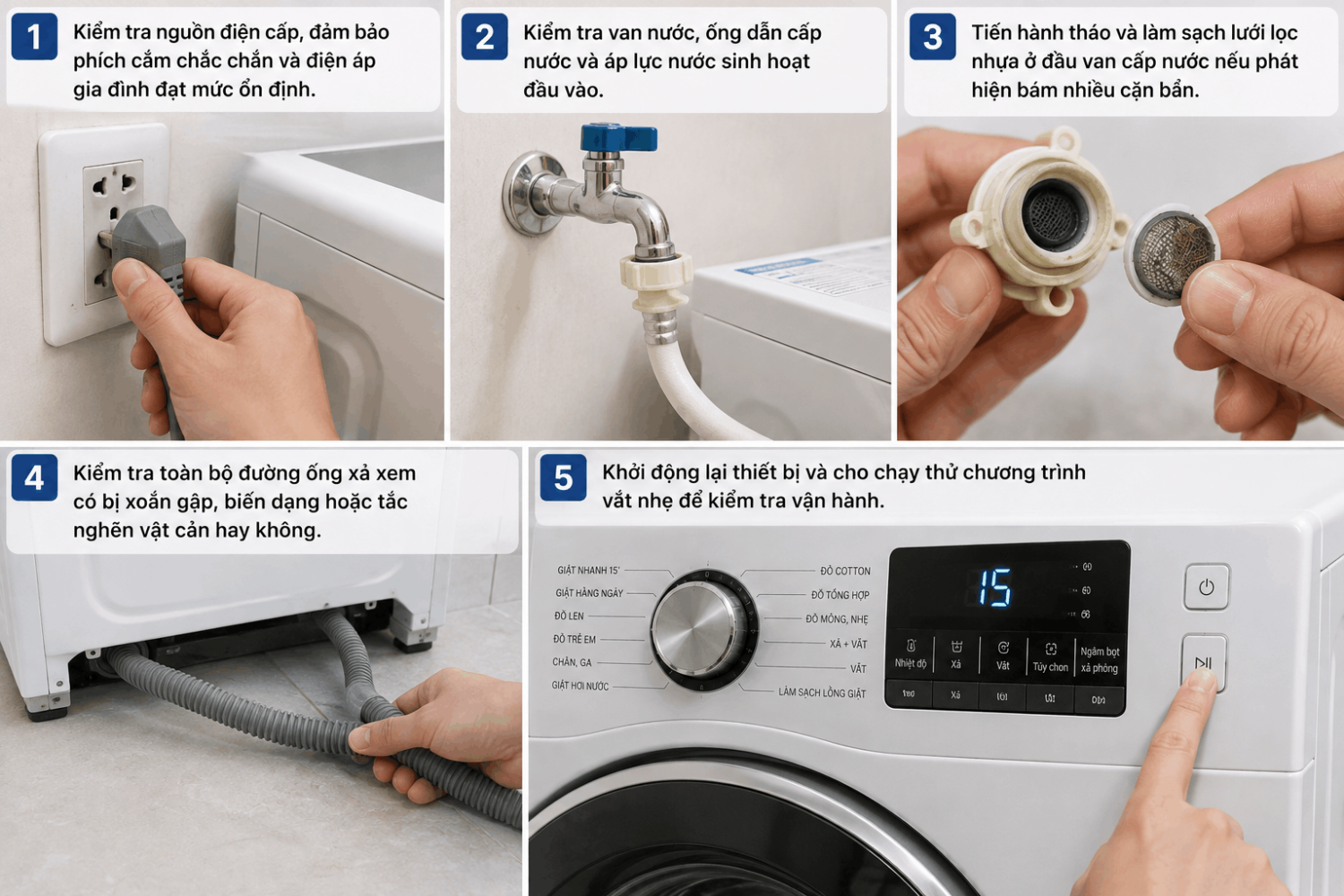 lỗi máy giặt Samsung