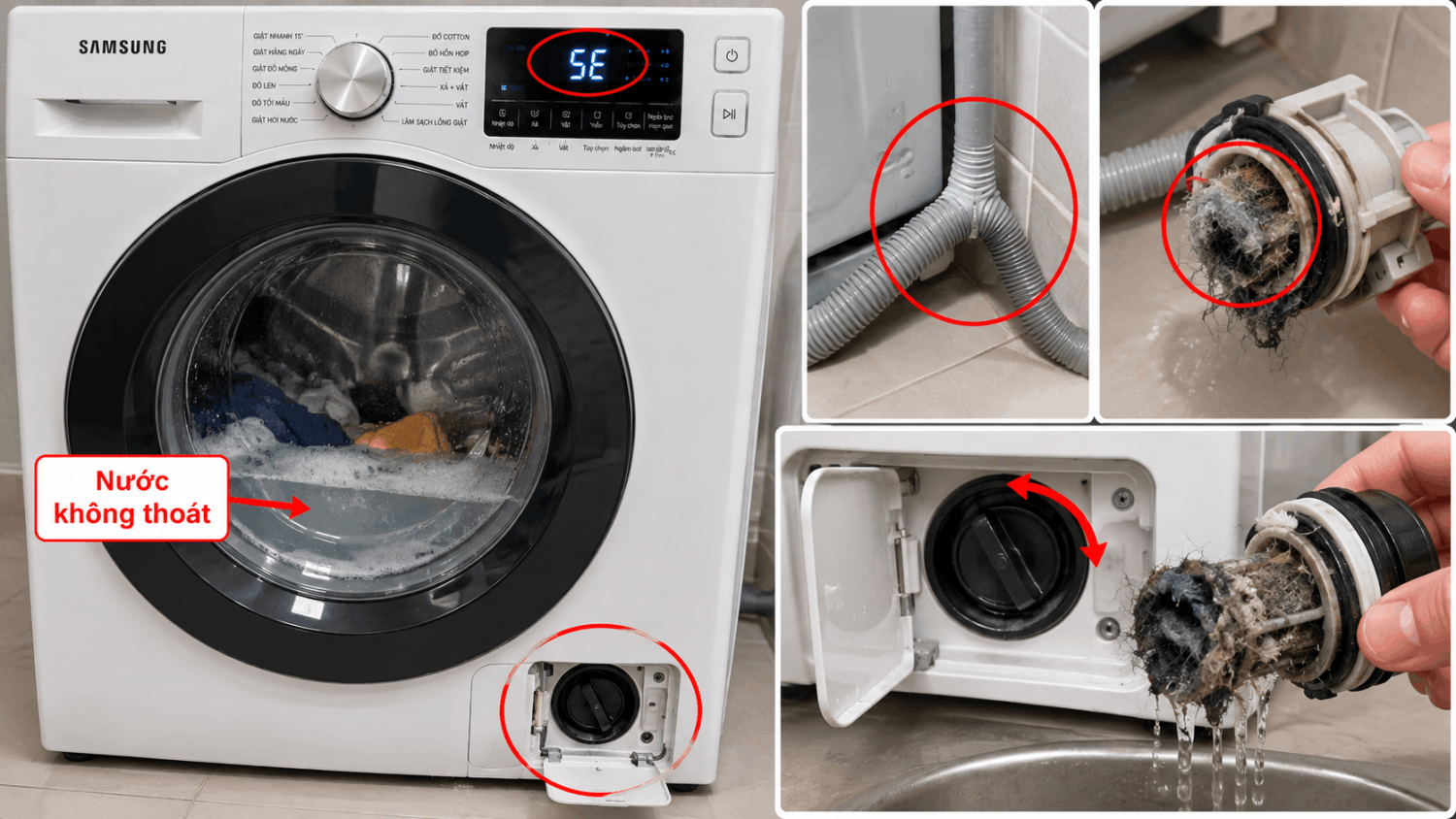 lỗi máy giặt Samsung