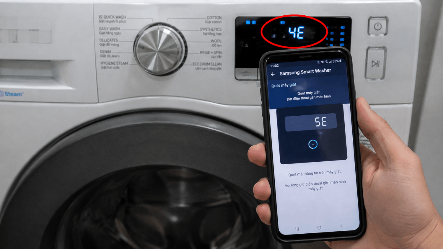 lỗi máy giặt Samsung
