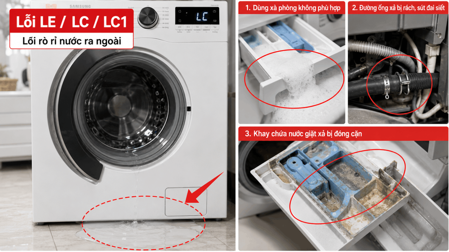 lỗi máy giặt Samsung