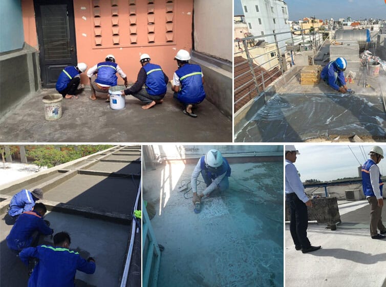 Thi công chống thấm sàn chuyên nghiệp – Cách xử lý chống thấm mái nhà hiệu quả