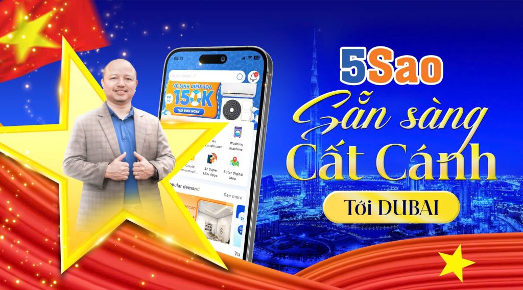 5Sao Startup “Brings the Bell Overseas” at GITEX Global 2025 in Dubai