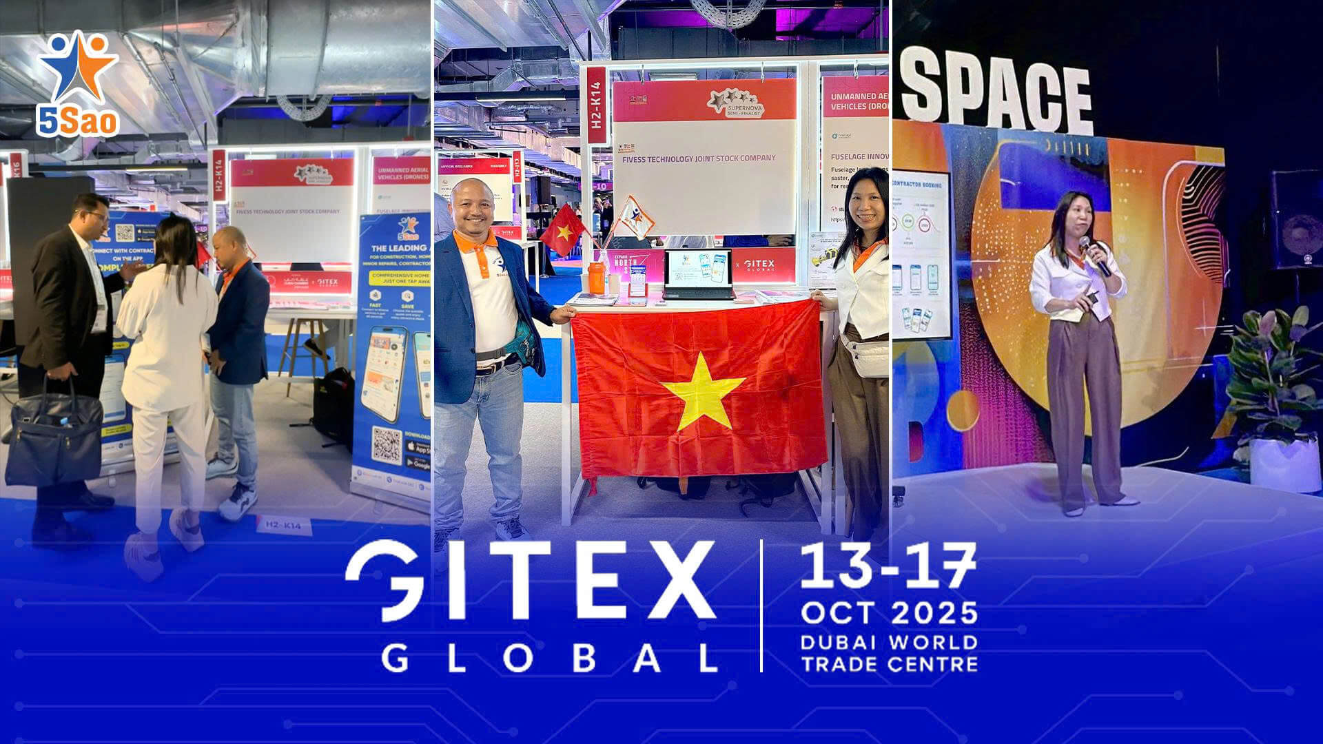 5Sao Lần Đầu Tiếp Cận Sức Hút Khổng Lồ Của Công Nghệ Toàn Cầu – GITEX Global 2025