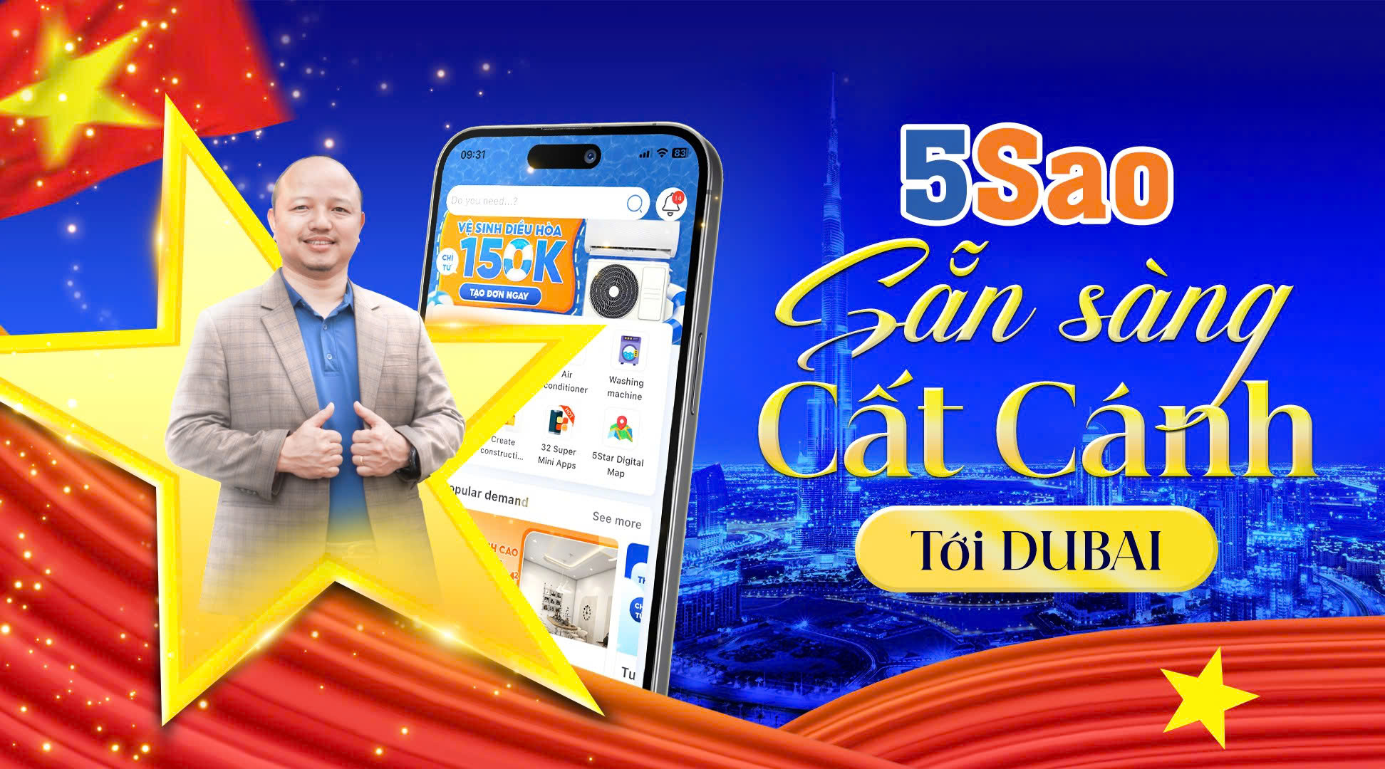 5Sao Startup “Brings the Bell Overseas” at GITEX Global 2025 in Dubai