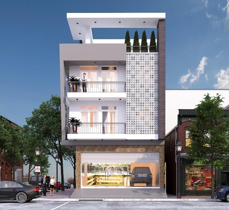 Thiết kế nhà hiện đại kết hợp kinh doanh