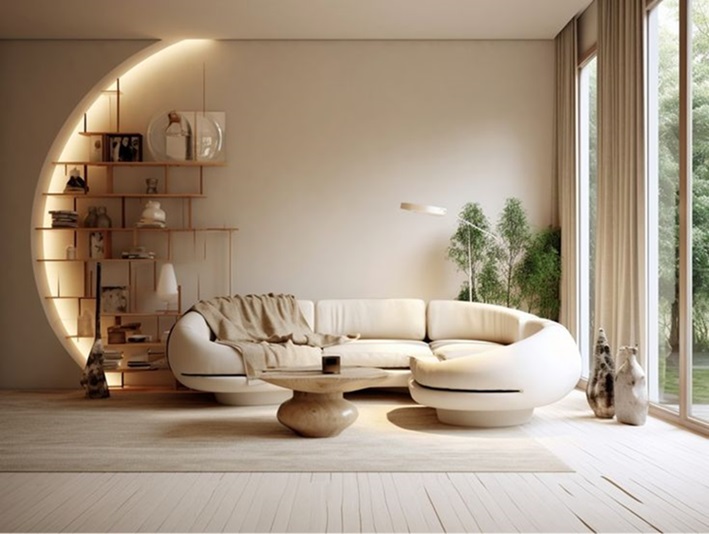 Cách trang trí phòng khách sang trọng mà vẫn tiết kiệm chi phí với cách phối màu hài hòa và nội thất tối giản